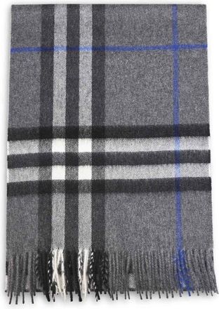 Burberry Check Kasjmier Sjaal - Dames - Accessoires - Grijs - Maat: ONE Size Kasjmier
