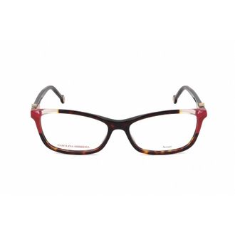 Carolina Herrera Ladies Red Rectangular Eyeglass Frames HER 0114