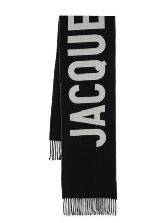 Jacquemus logo wollen sjaal