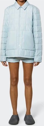 Rains Unisex Liner Shirt Jacket In Sky