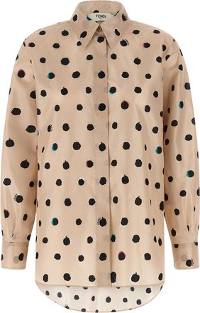 Fendi Multicolor Silk Womens Blouse