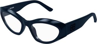 Balenciaga Glasses, female, Blue, 55 MM, Cat Eye Optical Frame