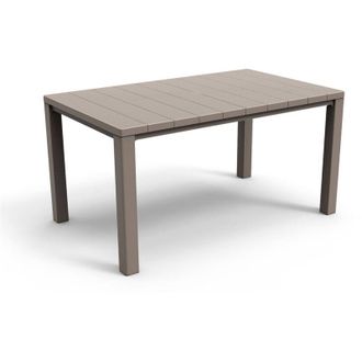 Dmora Tavolo da esterno Listowel, Base per picnic, Piano da pranzo da giardino, Banco outdoor multiuso, 147x90 h75 cm, Antracite - Dmora