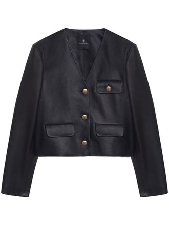 Anine Bing Cara leather jacket - Black