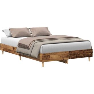 vidaXL Estructura de cama sin colchón madera vieja 120x200 cm Vidaxl