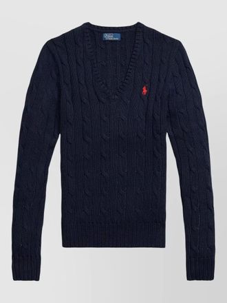 Polo Ralph Lauren kimberly v neck cable knit sweater