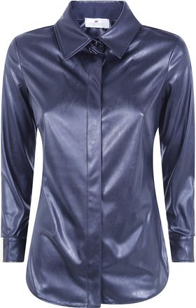 Elisabetta Franchi Shirt Black Shiny Ca19566e2