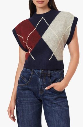 Habitual Argyle Sweater Vest in Navy With Winetasting at Nordstrom, Size X-Large