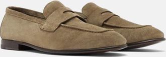 Scarosso Gregory Loafers in Taupe - Suede at Nordstrom, Size 41.5