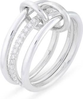 Spinelli Kilcollin Sonny Linked Diamond Ring in Silver at Nordstrom, Size 7.5