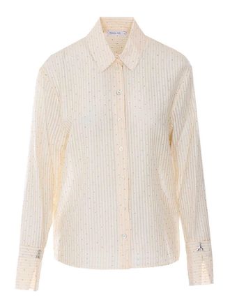 Patrizia Pepe Shiny Ivory Shirt