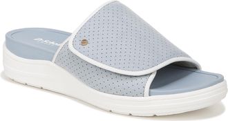 Dr. Scholls Shoes Womens Time Off Set Slide Sandal, Summer Blue Microfiber, 5 UK