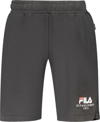 Fila Valsera Sports Shorts - Heren - Korte Broeken - Zwart - M - Katoen - Korte Broeken