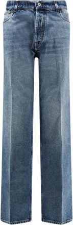 Miu Miu Straight Jeans - Dames - Regular Fit Jeans - Blauw - W26 - Katoen - Jeans