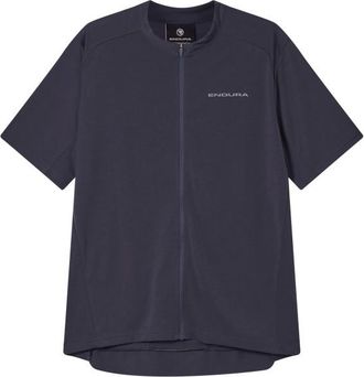 Endura Loop S/S Zipped Jersey Velotrikot f&uuml;r Herren | blau