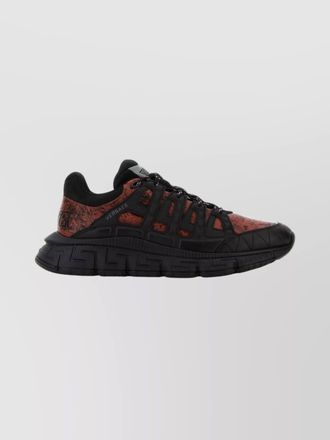 Versace two-tone leather low-top sneakers