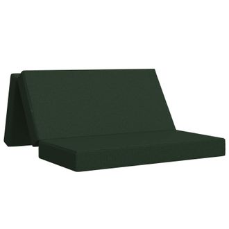 vidaXL Sof&aacute; Cama Plegable 120 X 67 X 45 Cm Verde Oscuro Vidaxl