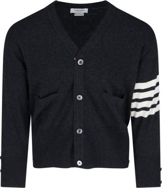 Thom Browne loopback 4-bar Cardigan