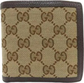 Gucci Pre-owned Bi-fold Portemonnee - Dames - Vintage Accessoires - Bruin - ONE Size - Leer - Vintage