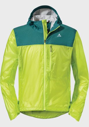 Sch&ouml;ffel Outdoorjacke SCH&Ouml;FFEL Hybrid Jkt Flow Trail M, Herren, Gr. 46, gelb (6005, gelb), Oberstoff : 100% Nylon Oberstoff Mittleres R&uuml;ckenteil: 84% Nylon 16%