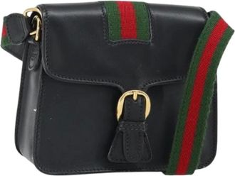 Gucci Pre-owned Cross Body Bags, female, Black, Size: ONE SIZE Pre-owned Cross Body Bag