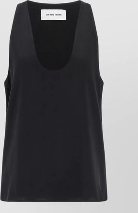 ARMARIUM silk sleeveless v-neck top