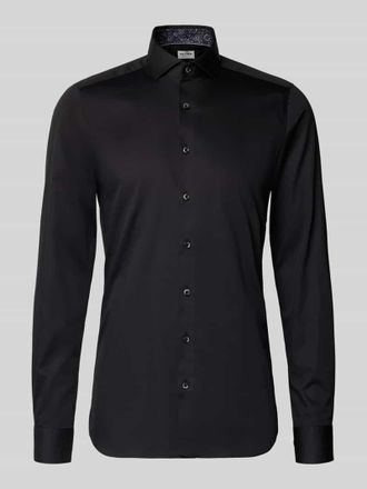 Olymp Level 5 Body Fit Businesshemd mit extra langem Arm in Black, Größe 39L