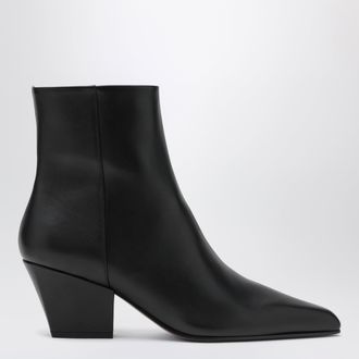 PARIS TEXAS Stivaletto Jane con tacco texano in pelle nera