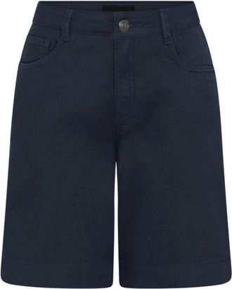 C.Ro Navy Blauwe Casual Emma Shorts - Dames - Korte Broeken - Blauw - 3XL - Katoen - Korte Broeken