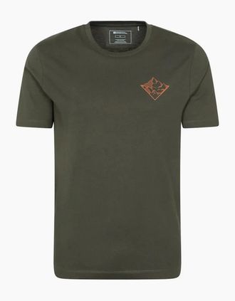 Mountain Warehouse Mens Mountain Warehouse Mens 3 Peaks Cotton T-Shirt - Green - Size: 38