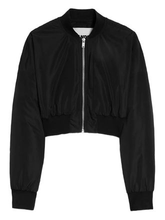 Jil Sander Bomber con zip - Nero