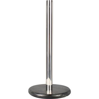 Happimess Avery Modern Classic Metal with Non Slip Weighted Marble Base Paper Towel Holder in Chrome /Black Marble at Nordstrom