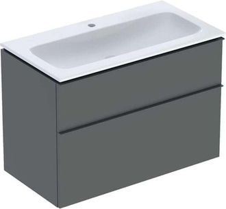 Keramag Keramag - Geberit Icon Set Mueble Lavabo Con Mueble Bajo Lavabo, 2 Cajones