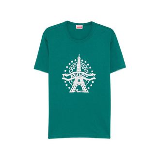 Kenzo Eiffel Tower Graphic-print T-shirt