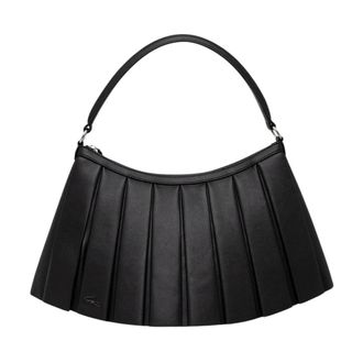 Lacoste Borsa Grande in Pelle Lenglen - - Bags - Donna - Nero - ONE SIZE