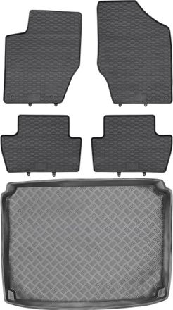 OEM Juego De Alfombrillas De Goma Para Coche Y Maletero Para Citro&euml;n C4 I Coup&eacute; (2004-2010)