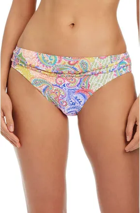 Bleu Rod Beattie Belted Hipster Bikini Bottoms in Pink Multi at Nordstrom, Size 12