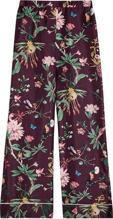La DoubleJ LA Double J Zooflora Printed Silk-twill Trousers - Multicoloured - XL (UK16 / XL)