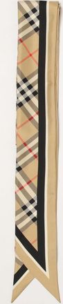 Burberry Bandeau in seta con motivo check e logo EKD