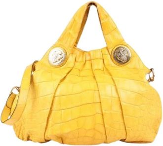 Gucci Pre-owned Handbags, female, Yellow, Size: ONE SIZE Pre-owned Hysteria Top 2way Handbag