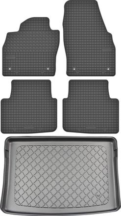 OEM Skoda Kamiq Suv Desde Septiembre De 2019. Juego De Alfombrillas De Goma Para Coche + Alfombrilla Para Maletero