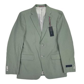 Tommy Hilfiger Mens Conrad Modern Fit Linen Blend Sport Coat In Sage Green