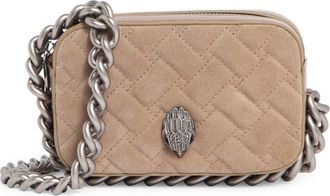 Kurt Geiger Small Kensington Leather Camera Bag in Taupe at Nordstrom Rack