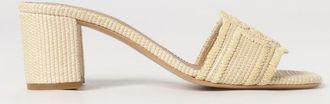 Emporio Armani Mules in misto viscosa con logo ricamato