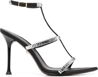 Alev&igrave; Dames Sandalen Lisa Collectie - Dames - Sandalen met hakken - Zwart - 38 1/2 EU - Schoenen