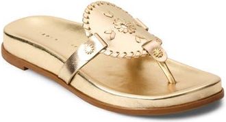 Jack Rogers Collins Sandal in Platinum at Nordstrom, Size 8.5