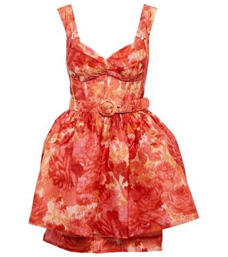 Zimmermann Miniabito High Tide in lino e seta