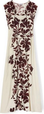 Motivi Lange viscose jurk met print - Dames - Maxi kleedjes - Rood - 2XS - Kleedjes