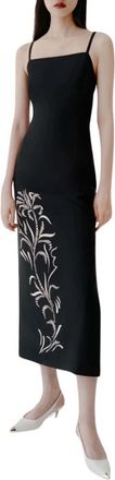 Marella Elegante zwarte jurk Sierra - Dames - Casual kleedjes - Zwart - S - Polyester - Kleedjes