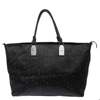 DKNY Dkny Black Signature Canvas Tote